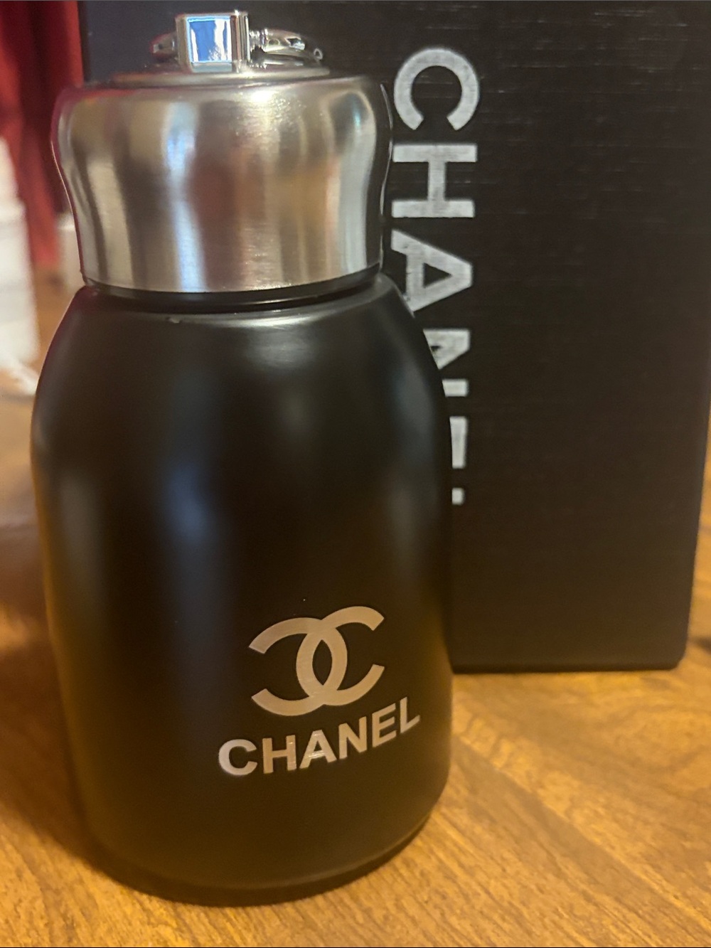 💧 🆕 CHANEL Stainless Steel Water Bottle in box